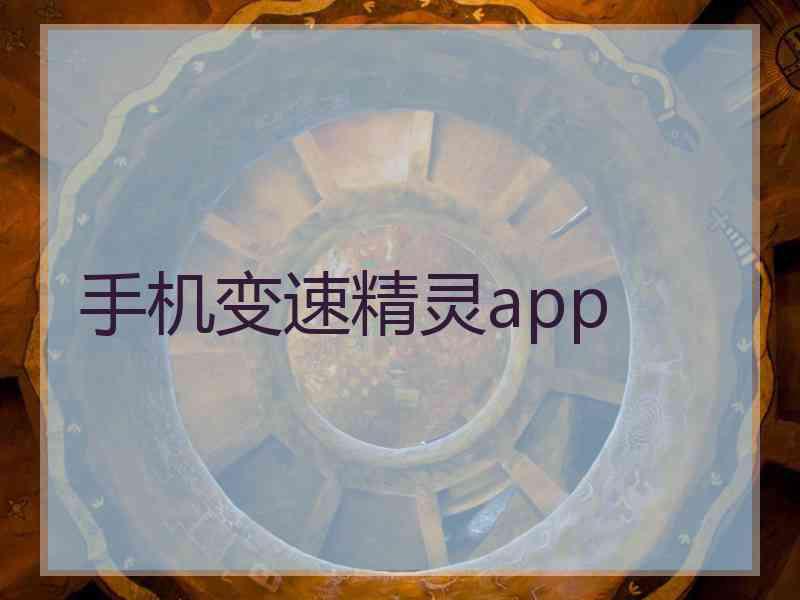 手机变速精灵app