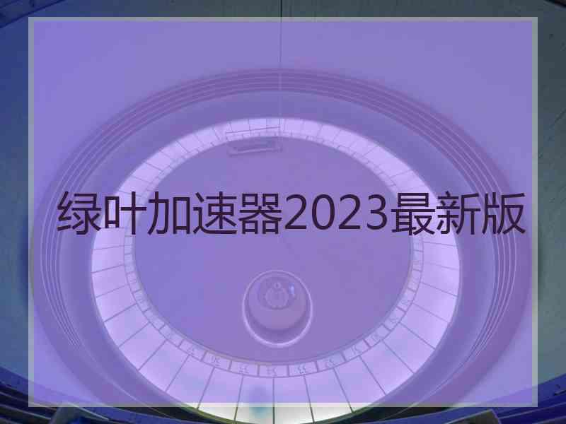 绿叶加速器2023最新版