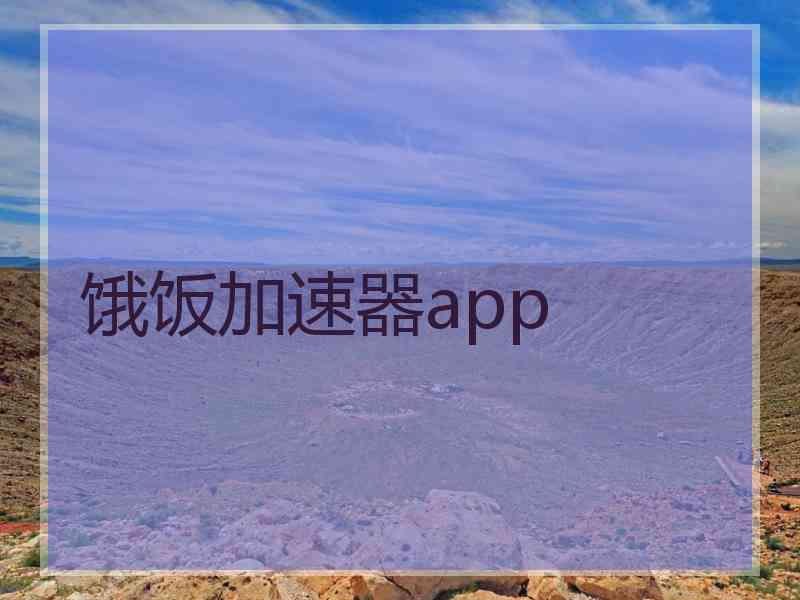 饿饭加速器app