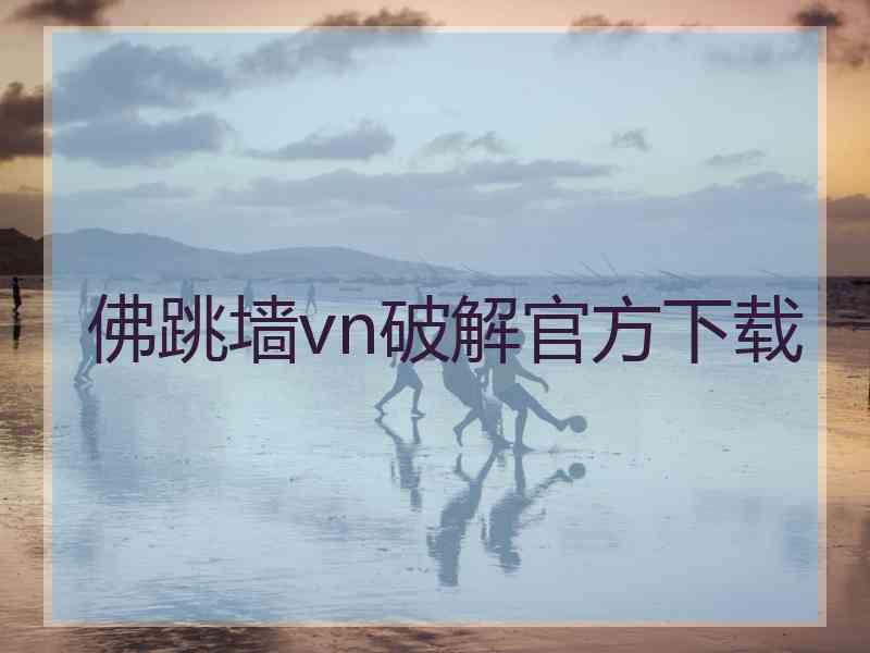 佛跳墙vn破解官方下载