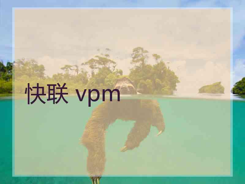 快联 vpm