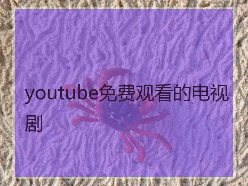 youtube免费观看的电视剧