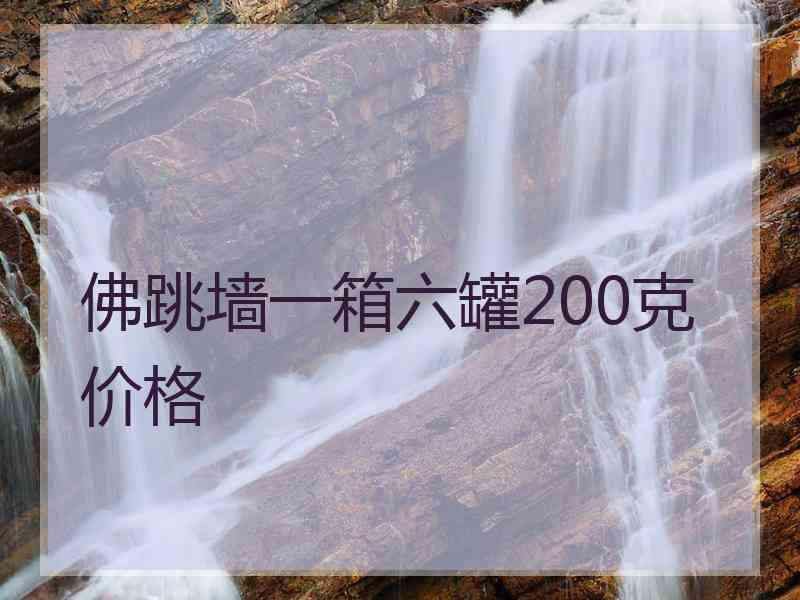 佛跳墙一箱六罐200克价格