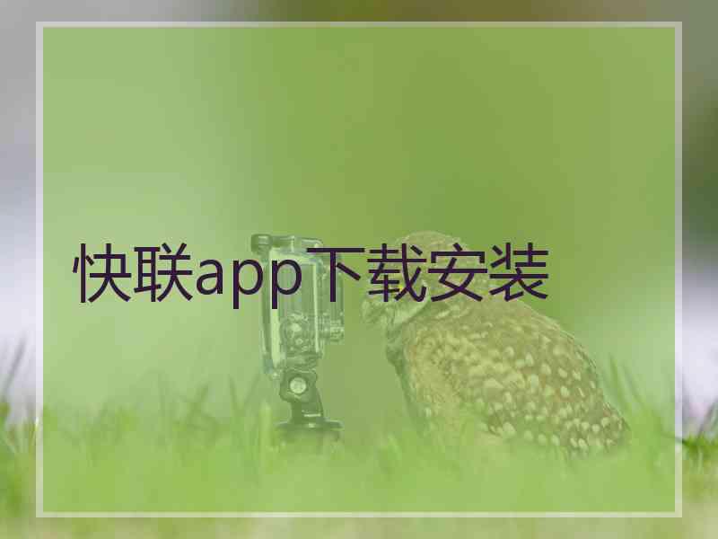 快联app下载安装