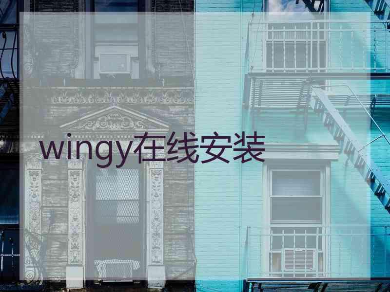 wingy在线安装