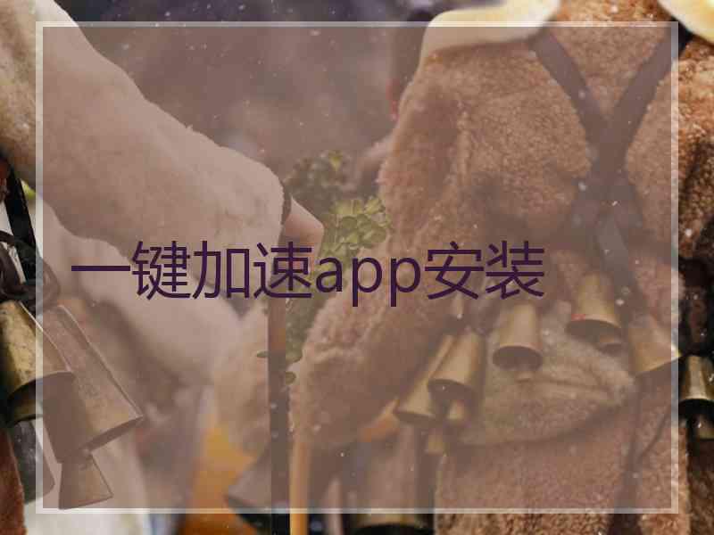 一键加速app安装