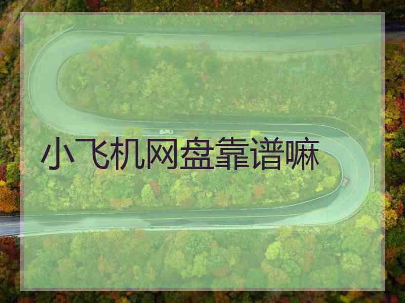 小飞机网盘靠谱嘛