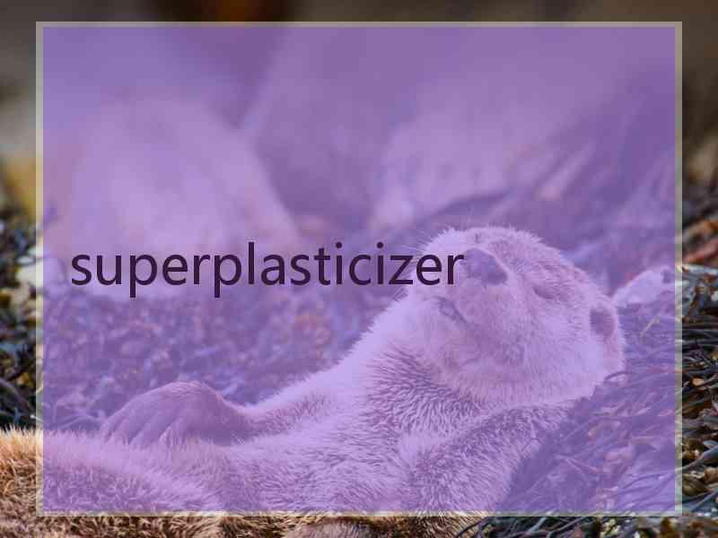 superplasticizer