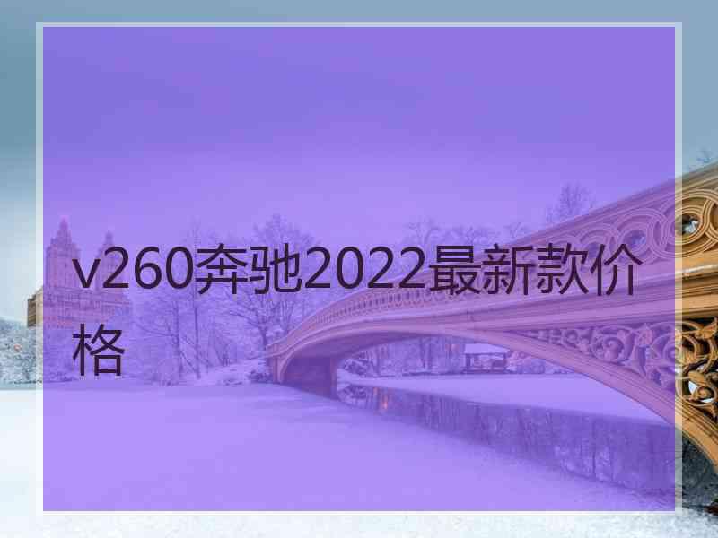 v260奔驰2022最新款价格