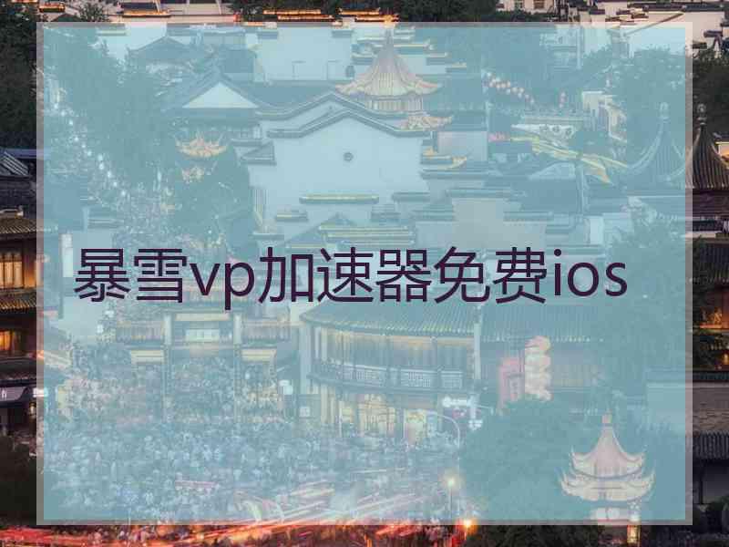 暴雪vp加速器免费ios