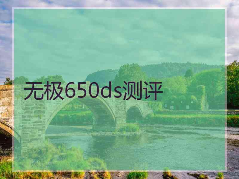 无极650ds测评